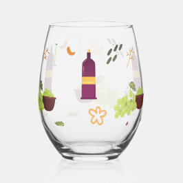Vaso De Vino Elegancia de viñedos