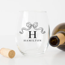 Elegancia vintage Boda Black Bow Monograma