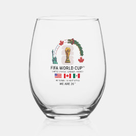 Vaso De Vino Elegante Copa Mundial de la FIFA 2026