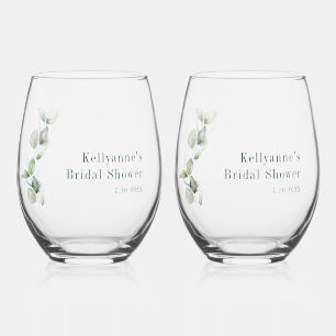 Vaso De Vino Elegante fiesta de despedida de soltera botánica m