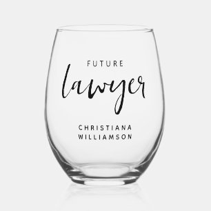 Vaso De Vino Elegante futuro abogado personalizado