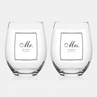 Vaso De Vino Elegante juego de copas de vino sin tallo para bod
