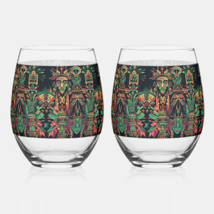 Vaso De Vino Elegante Sapphire "Ancestral Paradigm" 16oz Wine G