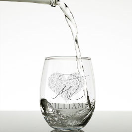 Vaso De Vino Elegante Sr. y Sra. Personalizado