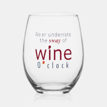 Elegante "Wine O'clock" Grape and Wine Drop Sway
