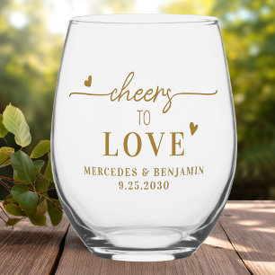 Vaso De Vino Elegantes Saludos Para Amar Al Personalizado Boda