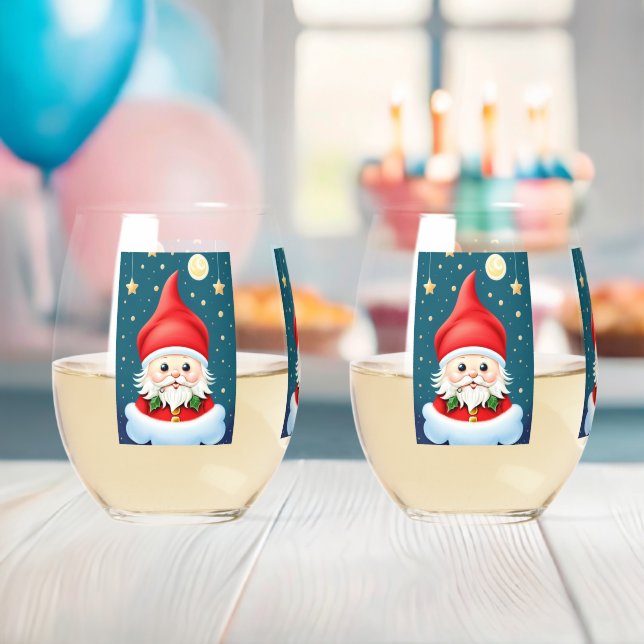 Vaso De Vino Elf navidades (Insitu (Baby Shower))