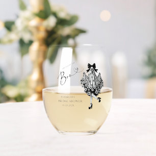 Vaso De Vino Ella Encontró Su Fantasma Floral de la Ducha de No