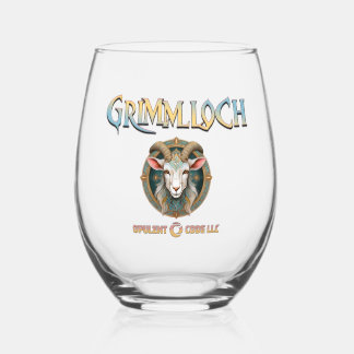 Vaso De Vino Emblema de Cabra Grimmloch Juego de Rol Fantástico