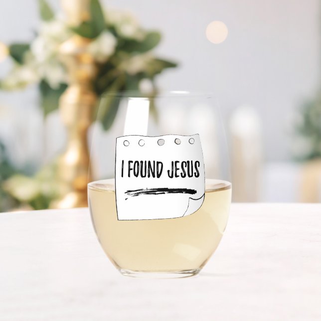 Vaso De Vino Encontré a Jesús (Insitu (Boda))