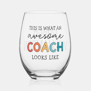 Vaso De Vino Entrenador divertido e impactante entrenador
