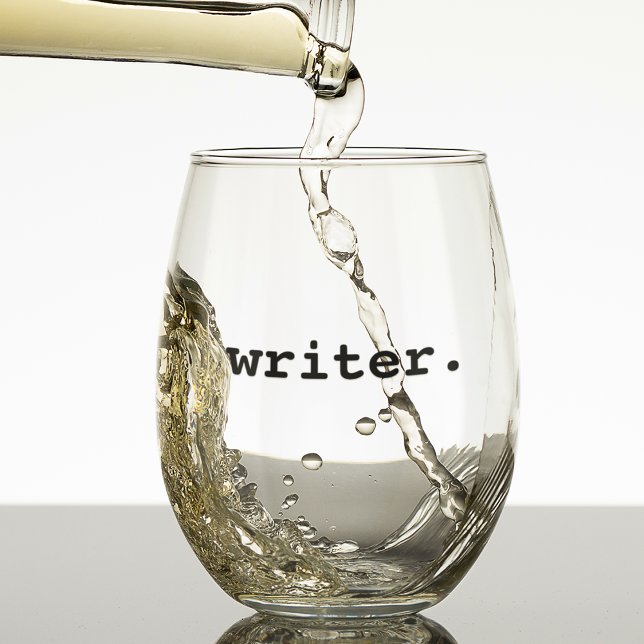 Vaso De Vino Escritor (Customize to change text size, color or text style.)