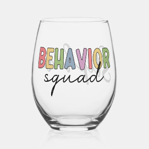Vaso De Vino Escuadrón de comportamiento personalizado   Terapi