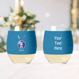 Vaso De Vino Escudo Macabee Y Spears