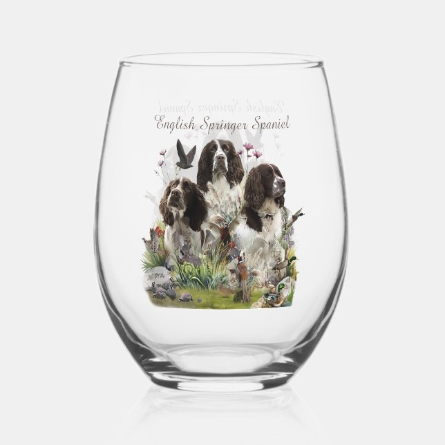 Vaso De Vino Españoles Springer ingleses, arte (Anverso)