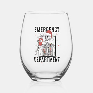 Vaso De Vino Esqueleto de enfermería del departamento de emerge