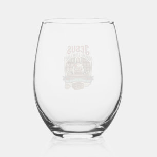 Vaso De Vino Etiqueta de la tienda general de Jesús Tienda gene
