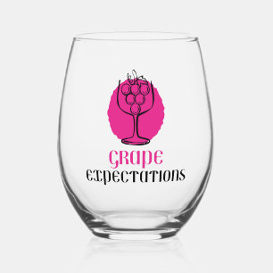 Vaso De Vino Expectativas de Uva