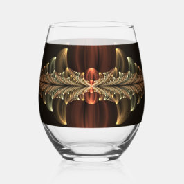 Vaso De Vino Fantasía Construcción Brillante Resumen Arte Fract
