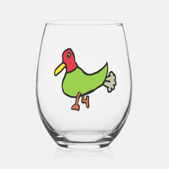 Vaso De Vino Farting Duck (Anverso)