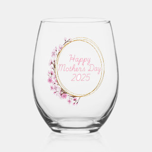 Vaso De Vino Feliz Día de la Madre 2025