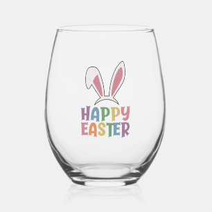 Vaso De Vino Feliz Pascua
