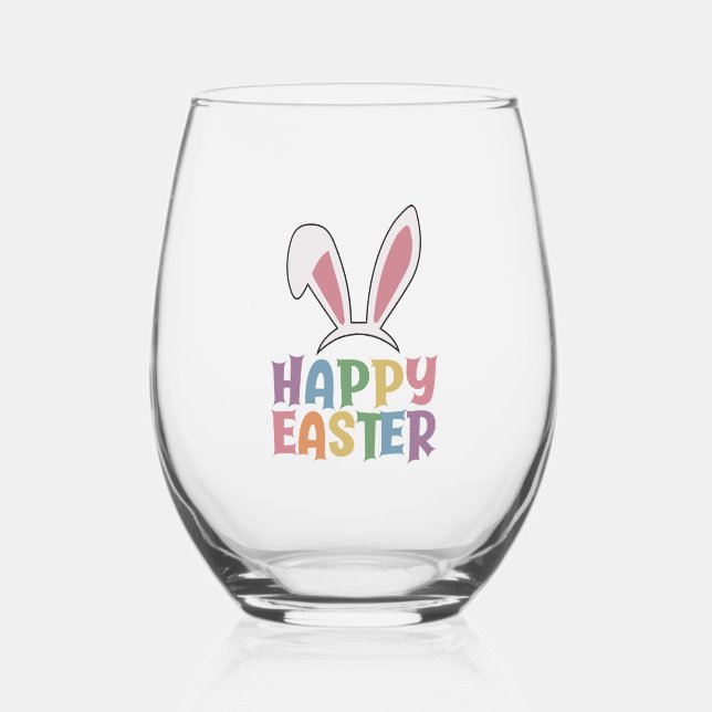 Vaso De Vino Feliz Pascua (Anverso)