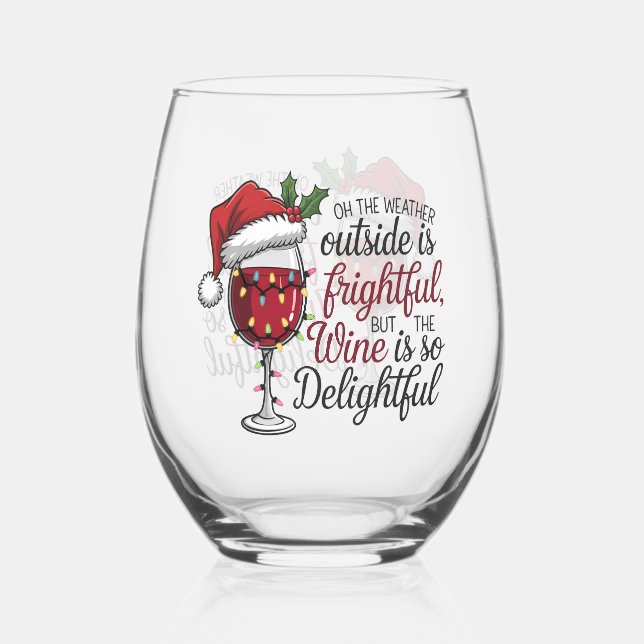 Vaso De Vino Festividades Navidades en vacaciones (Anverso)