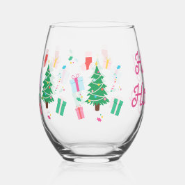 Vaso De Vino Fiesta de árbol de navidad precoz