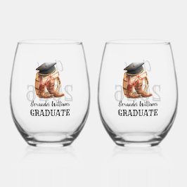 Vaso De Vino Fiesta de Graduación Western Vaquero