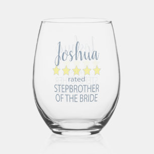 Vaso De Vino Fiesta de novias y bodas 5 Estrella hermanastro de