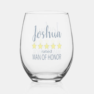 Vaso De Vino Fiesta de novias y bodas 5 estrellas hombre de hon