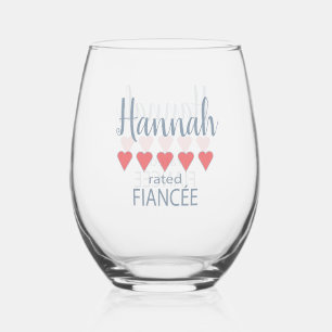 Vaso De Vino Fiesta de novias y bodas 5 Fianza del corazón