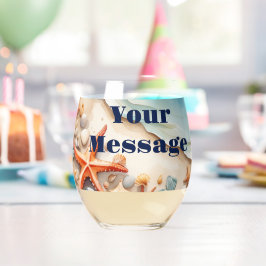 Vaso De Vino Fiesta de Seashore Bliss Beach