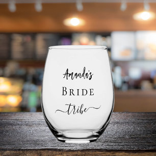 Vaso De Vino Fiesta de soltera tribu de la novia
