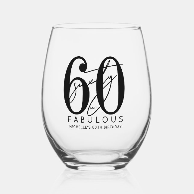 Vaso De Vino Fifty 60th Birthday (Anverso)