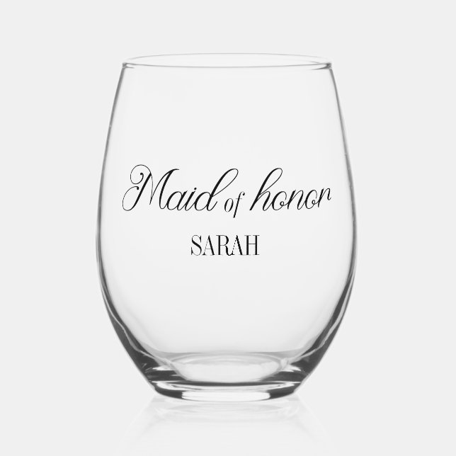 Vaso De Vino Fines de semana de Bachelorette de la Brigada de H (Anverso)