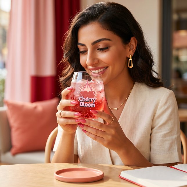 Vaso De Vino Flor de Cerezo (Subido por el creador)
