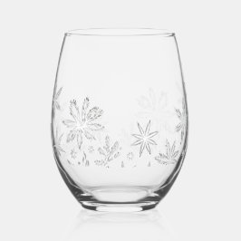 Vaso De Vino Flor de Escarcha Susurrante