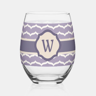 Vaso De Vino Floreado en Zigzag