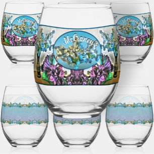 Vaso De Vino Flores de seda y cáscara de maíz 2190