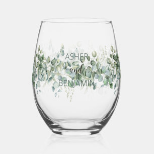 Vaso De Vino Flores silvestres de primavera de lujo Hiedra Deja