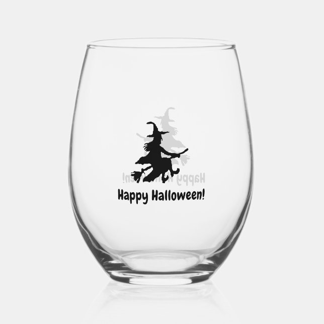 Vaso De Vino Flying Witch (Anverso)