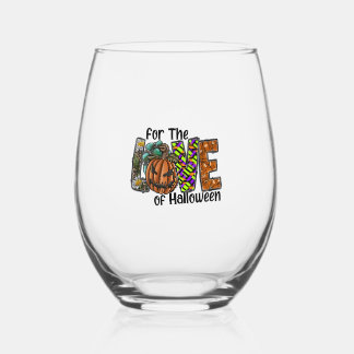 Vaso De Vino For The Love Of Halloween