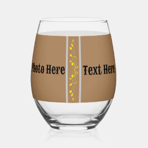 Vaso De Vino Foto de cristal de vino negro de Drinkware Brown