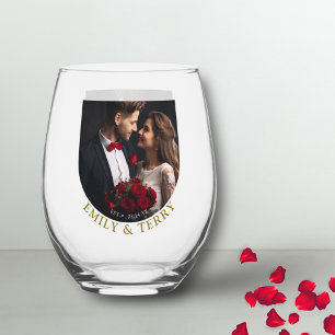 Vaso De Vino Foto Minimalista moderna de Boda de novia y Groom