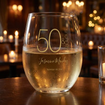 Foto personalizada Cumpleaños 50 dorado blanco 50