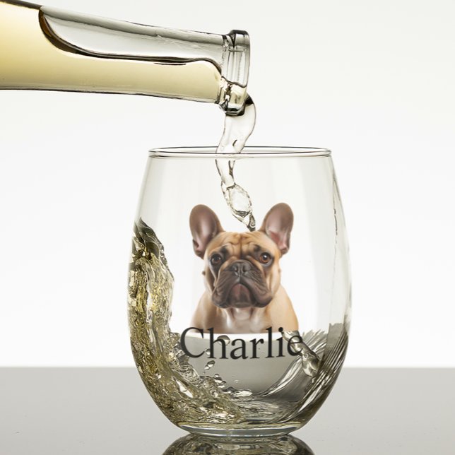 Vaso De Vino Foto personalizada de perro mascota (Subido por el creador)
