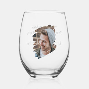 Vaso De Vino Foto y texto personalizados