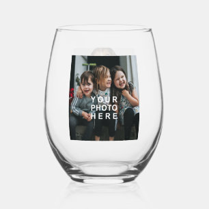 Vaso De Vino Fotos personalizadas de 2 Personalizados